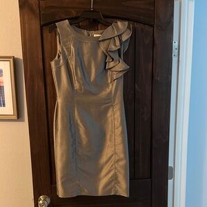 Elegant silver Sleeveless Dress